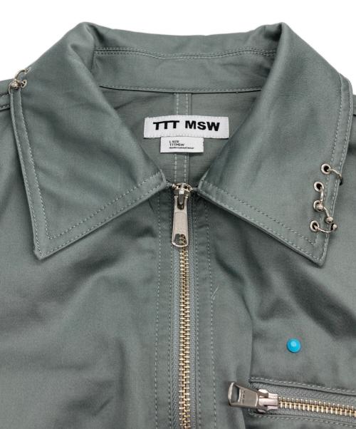 TTT MSW（ティー）TTT MSW (ティー) Work jacket w/pierce グリーン サイズ:Lの古着・服飾アイテム