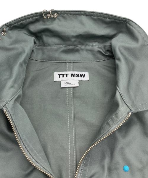 TTT MSW（ティー）TTT MSW (ティー) Work jacket w/pierce グリーン サイズ:Lの古着・服飾アイテム