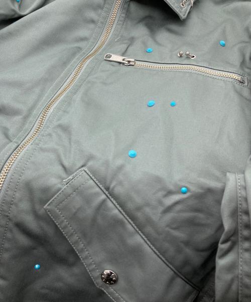 TTT MSW（ティー）TTT MSW (ティー) Work jacket w/pierce グリーン サイズ:Lの古着・服飾アイテム