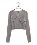 kotohayokozawa×STUDIOUSコトハヨコザワ×ステュディオス）の古着「別注 SHEER CARDIGAN」｜グレー