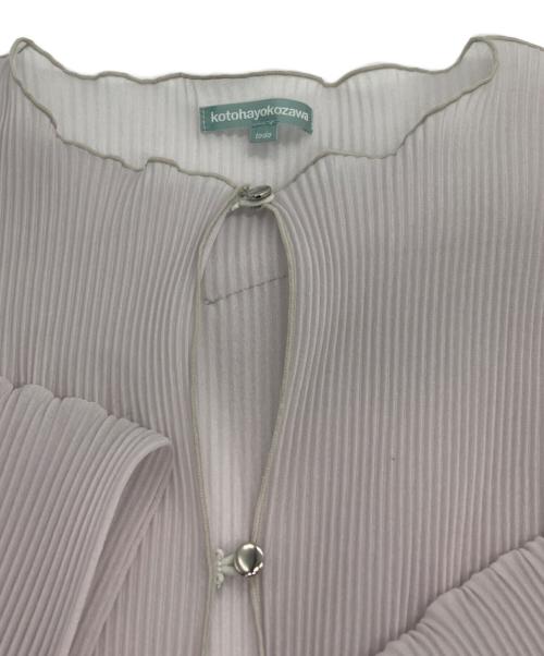 kotohayokozawa（コトハヨコザワ）kotohayokozawa (コトハヨコザワ) STUDIOUS (ステュディオス) 別注 SHEER CARDIGAN グレー サイズ:FREEの古着・服飾アイテム