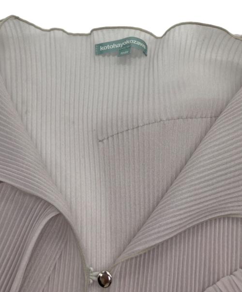 kotohayokozawa（コトハヨコザワ）kotohayokozawa (コトハヨコザワ) STUDIOUS (ステュディオス) 別注 SHEER CARDIGAN グレー サイズ:FREEの古着・服飾アイテム