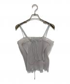 kotohayokozawa×STUDIOUSコトハヨコザワ×ステュディオス）の古着「別注 SHEER CAMISOLE」｜グレー