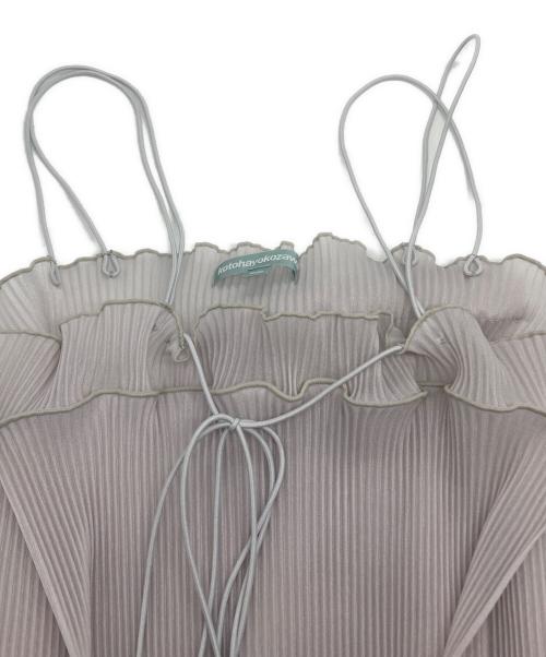 kotohayokozawa（コトハヨコザワ）kotohayokozawa (コトハヨコザワ) STUDIOUS (ステュディオス) 別注 SHEER CAMISOLE グレー サイズ:FREEの古着・服飾アイテム
