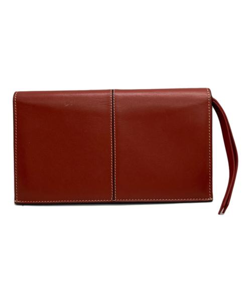 CELINE（セリーヌ）CELINE (セリーヌ) マルチファンクション ラージ ウォレット ブラウン（オレンジ系）の古着・服飾アイテム
