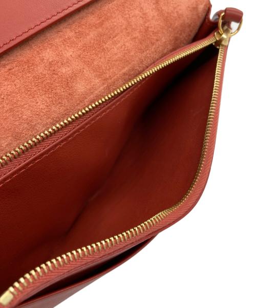 CELINE（セリーヌ）CELINE (セリーヌ) マルチファンクション ラージ ウォレット ブラウン（オレンジ系）の古着・服飾アイテム