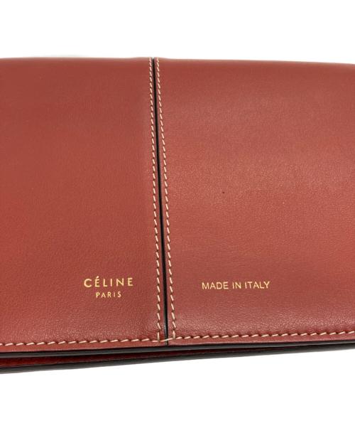 CELINE（セリーヌ）CELINE (セリーヌ) マルチファンクション ラージ ウォレット ブラウン（オレンジ系）の古着・服飾アイテム