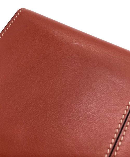 CELINE（セリーヌ）CELINE (セリーヌ) マルチファンクション ラージ ウォレット ブラウン（オレンジ系）の古着・服飾アイテム