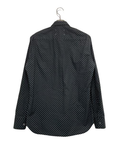 Maison Margiela（メゾンマルジェラ）Maison Margiela (メゾンマルジェラ) ポルカドット長袖シャツ ブラック×ホワイト サイズ:40の古着・服飾アイテム