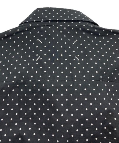 Maison Margiela（メゾンマルジェラ）Maison Margiela (メゾンマルジェラ) ポルカドット長袖シャツ ブラック×ホワイト サイズ:40の古着・服飾アイテム