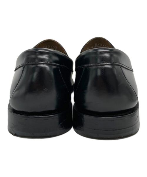 G.H.BASS&CO.（ジー・エイチ・バス）G.H.BASS&CO. (ジー・エイチ・バス) LOGAN / BLACK (LEATHER SOLE) ブラック サイズ:8/9/42の古着・服飾アイテム