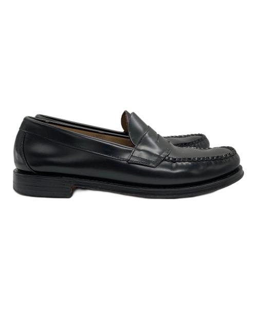 G.H.BASS&CO.（ジー・エイチ・バス）G.H.BASS&CO. (ジー・エイチ・バス) LOGAN / BLACK (LEATHER SOLE) ブラック サイズ:8/9/42の古着・服飾アイテム