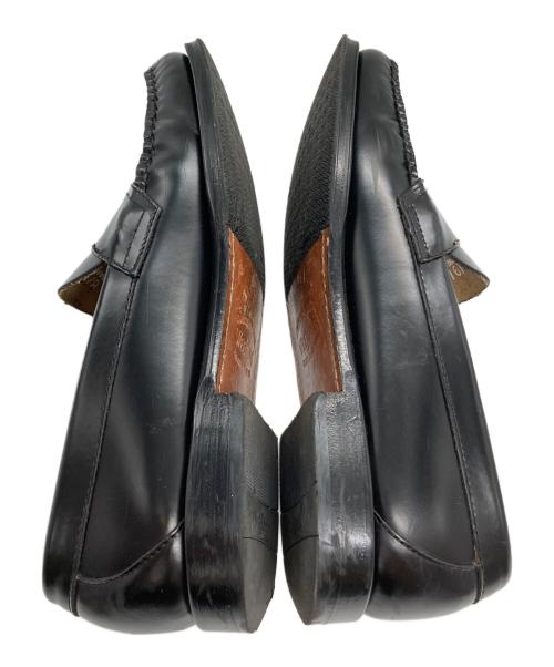 G.H.BASS&CO.（ジー・エイチ・バス）G.H.BASS&CO. (ジー・エイチ・バス) LOGAN / BLACK (LEATHER SOLE) ブラック サイズ:8/9/42の古着・服飾アイテム