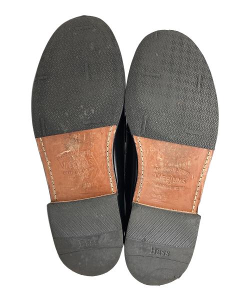 G.H.BASS&CO.（ジー・エイチ・バス）G.H.BASS&CO. (ジー・エイチ・バス) LOGAN / BLACK (LEATHER SOLE) ブラック サイズ:8/9/42の古着・服飾アイテム