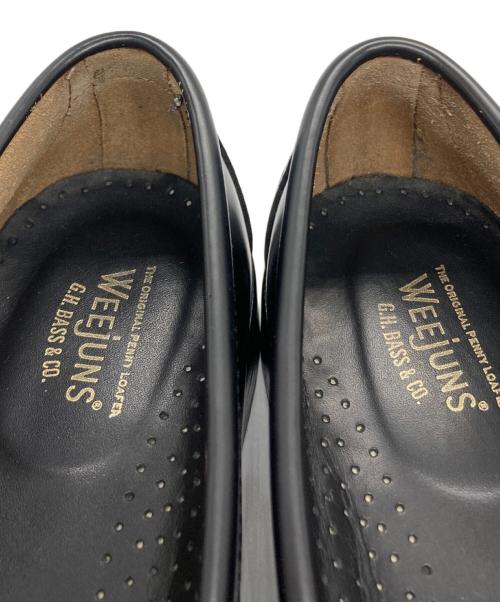 G.H.BASS&CO.（ジー・エイチ・バス）G.H.BASS&CO. (ジー・エイチ・バス) LOGAN / BLACK (LEATHER SOLE) ブラック サイズ:8/9/42の古着・服飾アイテム