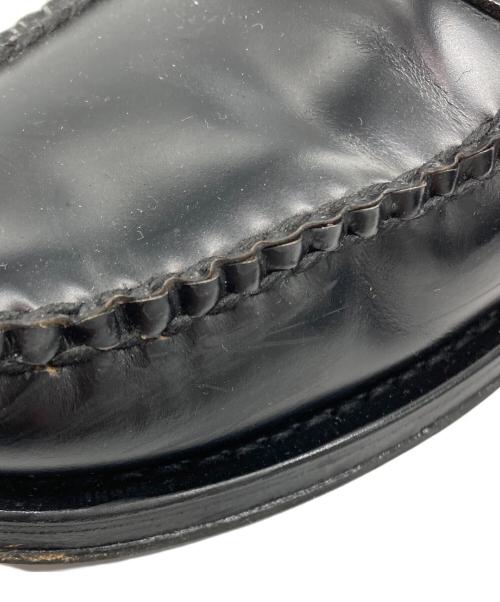 G.H.BASS&CO.（ジー・エイチ・バス）G.H.BASS&CO. (ジー・エイチ・バス) LOGAN / BLACK (LEATHER SOLE) ブラック サイズ:8/9/42の古着・服飾アイテム