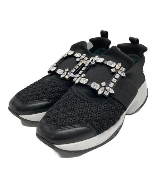 Roger Vivier（ロジェ ヴィヴィエ）Roger Vivier (ロジェ ヴィヴィエ) ヴィヴ ラン スニーカー ブラック×ホワイト サイズ:37の古着・服飾アイテム