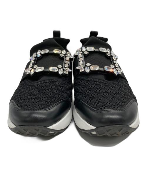 Roger Vivier（ロジェ ヴィヴィエ）Roger Vivier (ロジェ ヴィヴィエ) ヴィヴ ラン スニーカー ブラック×ホワイト サイズ:37の古着・服飾アイテム