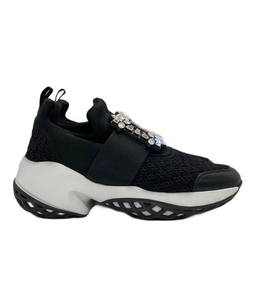 Roger Vivier（ロジェ ヴィヴィエ）Roger Vivier (ロジェ ヴィヴィエ) ヴィヴ ラン スニーカー ブラック×ホワイト サイズ:37の古着・服飾アイテム