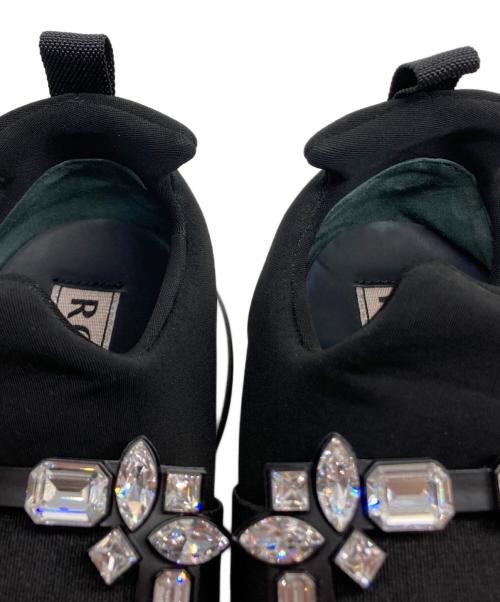 Roger Vivier（ロジェ ヴィヴィエ）Roger Vivier (ロジェ ヴィヴィエ) ヴィヴ ラン スニーカー ブラック×ホワイト サイズ:37の古着・服飾アイテム
