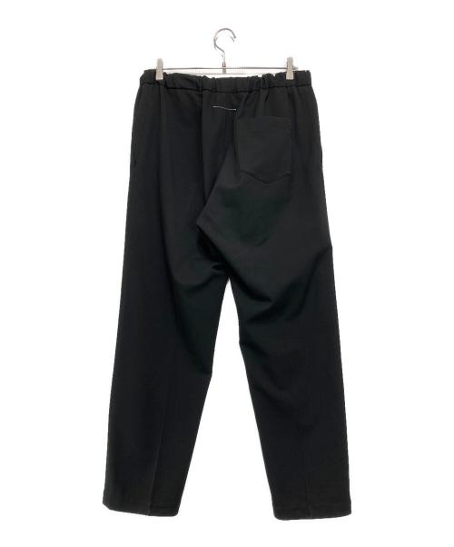 MM6 Maison Margiela（エムエムシックスメゾンマルジェラ）MM6 Maison Margiela (エムエムシックスメゾンマルジェラ) ドローストリング ストレートパンツ ブラック サイズ:40の古着・服飾アイテム