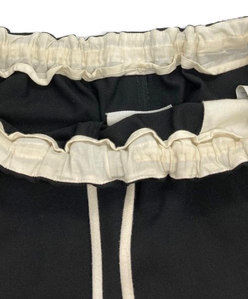 MM6 Maison Margiela（エムエムシックスメゾンマルジェラ）MM6 Maison Margiela (エムエムシックスメゾンマルジェラ) ドローストリング ストレートパンツ ブラック サイズ:40の古着・服飾アイテム