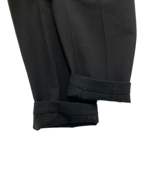 MM6 Maison Margiela（エムエムシックスメゾンマルジェラ）MM6 Maison Margiela (エムエムシックスメゾンマルジェラ) ドローストリング ストレートパンツ ブラック サイズ:40の古着・服飾アイテム