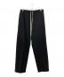 MM6 Maison Margiela（エムエムシックスメゾンマルジェラ）の古着「ドローストリング ストレートパンツ」｜ブラック
