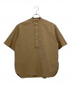 AURALEEオーラリー）の古着「WASHED FINX RIPSTOP CHAMBRAY HALF SLEEVED」｜ベージュ