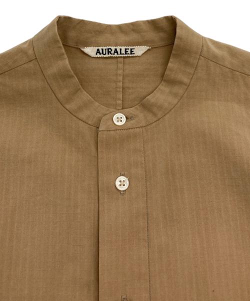 AURALEE（オーラリー）AURALEE (オーラリー) WASHED FINX RIPSTOP CHAMBRAY HALF SLEEVED ベージュの古着・服飾アイテム