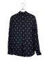 MAISON KITSUNE（メゾンキツネ）の古着「classic fluid shirt in printed crepe」｜ピンク×ブラック