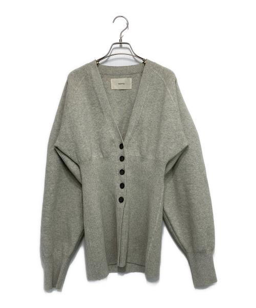 TODAYFUL（トゥデイフル）TODAYFUL (トゥデイフル) Waistshape Knit Cardigan グレー サイズ:Fの古着・服飾アイテム