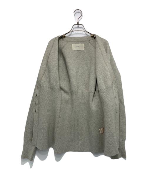 TODAYFUL（トゥデイフル）TODAYFUL (トゥデイフル) Waistshape Knit Cardigan グレー サイズ:Fの古着・服飾アイテム