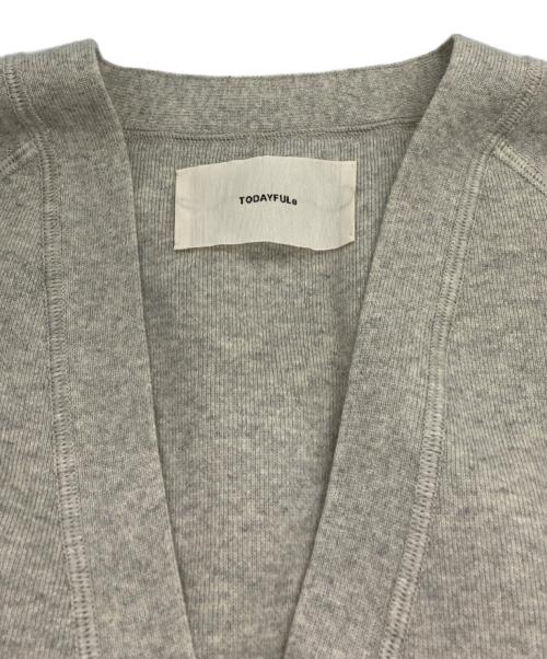 TODAYFUL（トゥデイフル）TODAYFUL (トゥデイフル) Waistshape Knit Cardigan グレー サイズ:Fの古着・服飾アイテム