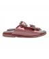 中古・古着 Manolo Blahnik (マノロ ブラニク) ストラスハンギシ スライドサンダル ピンク サイズ:36：26000円