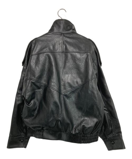 ZARA（ザラ）ZARA (ザラ) フェイクレザージャケット ブラック サイズ:S 未使用品の古着・服飾アイテム