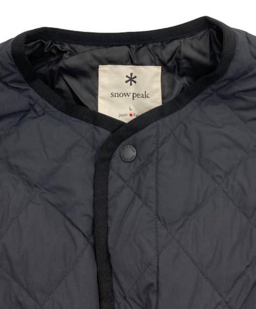 Snow peak（スノーピーク）Snow peak (スノーピーク) Recycled Ny Ripstop Down Cardigan ブラック サイズ:Lの古着・服飾アイテム