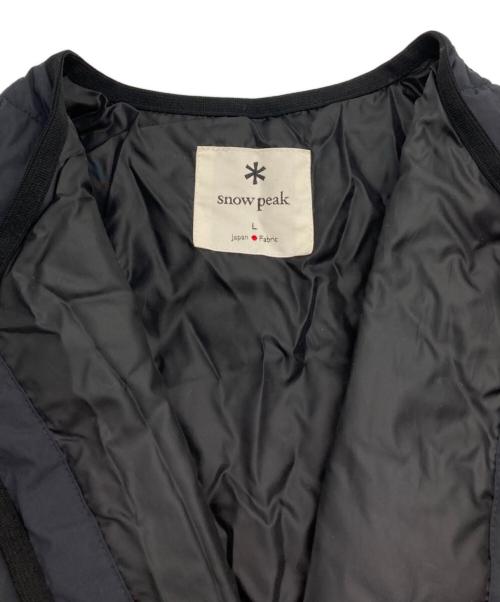 Snow peak（スノーピーク）Snow peak (スノーピーク) Recycled Ny Ripstop Down Cardigan ブラック サイズ:Lの古着・服飾アイテム