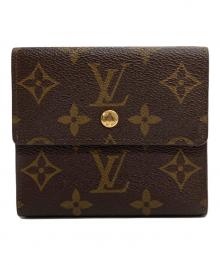 LOUIS VUITTON（ルイ ヴィトン）の古着「ポルトモネ・ビエ カルトクレディ モノグラム 3つ折り財布」｜ブラウン