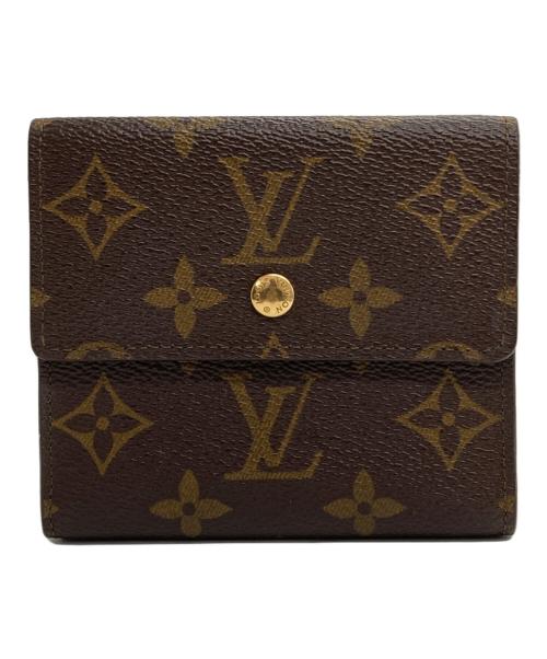 LOUIS VUITTON（ルイ ヴィトン）LOUIS VUITTON (ルイ ヴィトン) ポルトモネ・ビエ カルトクレディ モノグラム 3つ折り財布 ブラウンの古着・服飾アイテム