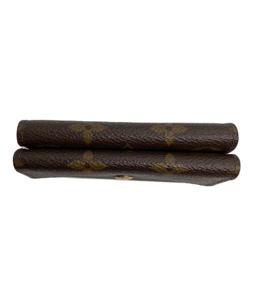 LOUIS VUITTON（ルイ ヴィトン）LOUIS VUITTON (ルイ ヴィトン) ポルトモネ・ビエ カルトクレディ モノグラム 3つ折り財布 ブラウンの古着・服飾アイテム