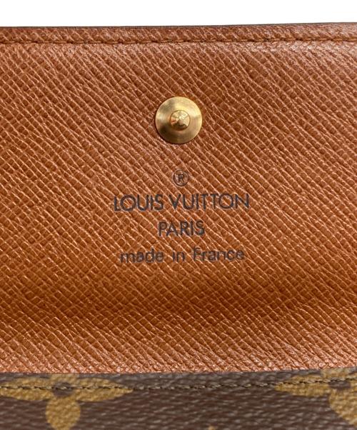 LOUIS VUITTON（ルイ ヴィトン）LOUIS VUITTON (ルイ ヴィトン) ポルトモネ・ビエ カルトクレディ モノグラム 3つ折り財布 ブラウンの古着・服飾アイテム