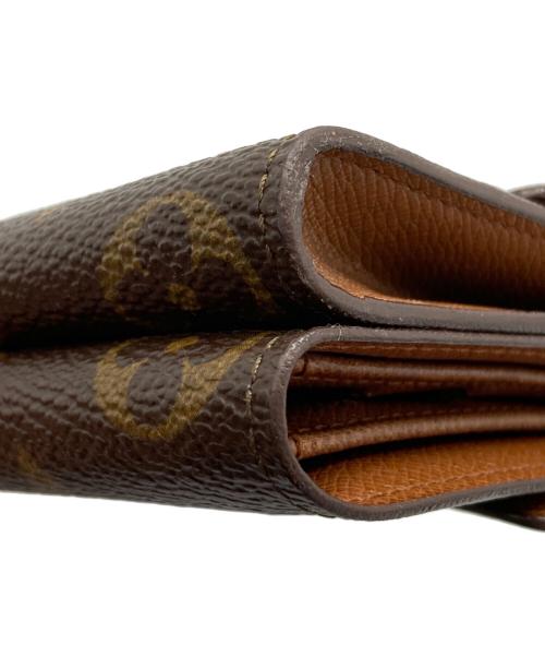 LOUIS VUITTON（ルイ ヴィトン）LOUIS VUITTON (ルイ ヴィトン) ポルトモネ・ビエ カルトクレディ モノグラム 3つ折り財布 ブラウンの古着・服飾アイテム