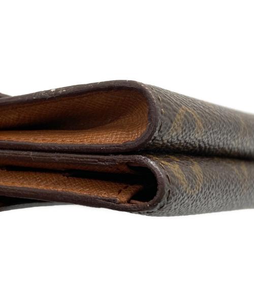 LOUIS VUITTON（ルイ ヴィトン）LOUIS VUITTON (ルイ ヴィトン) ポルトモネ・ビエ カルトクレディ モノグラム 3つ折り財布 ブラウンの古着・服飾アイテム