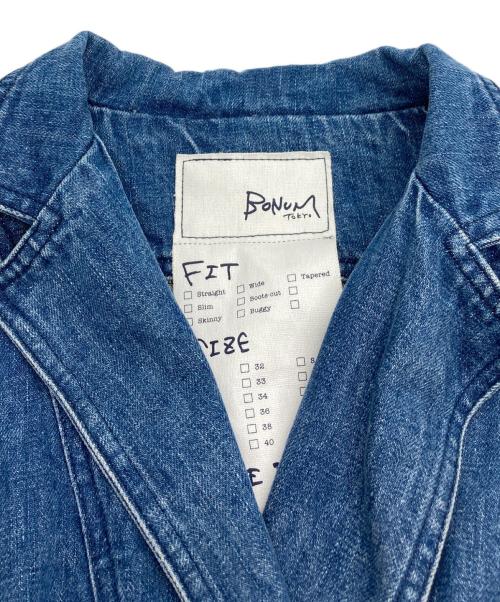BONUM（ボナム）BONUM (ボナム) オーバーサイズデニムコート インディゴ サイズ:FREEの古着・服飾アイテム