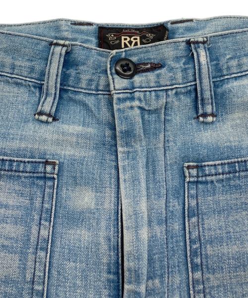 RRL（ダブルアールエル）RRL (ダブルアールエル) ダメージ加工フレアデニムパンツ インディゴ サイズ:63.5　（W25)の古着・服飾アイテム