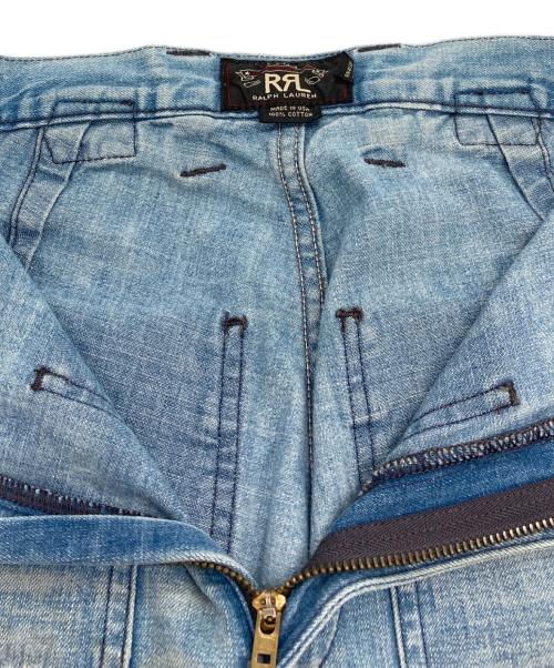 RRL（ダブルアールエル）RRL (ダブルアールエル) ダメージ加工フレアデニムパンツ インディゴ サイズ:63.5　（W25)の古着・服飾アイテム