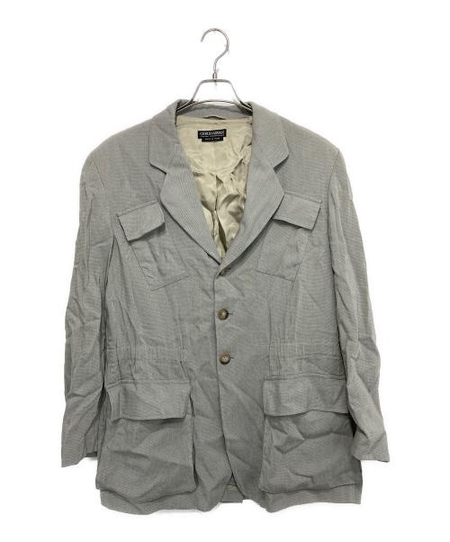 GIORGIO ARMANI（ジョルジオアルマーニ）GIORGIO ARMANI (ジョルジオアルマーニ) レーヨン3Bジャケット ベージュ サイズ:48の古着・服飾アイテム