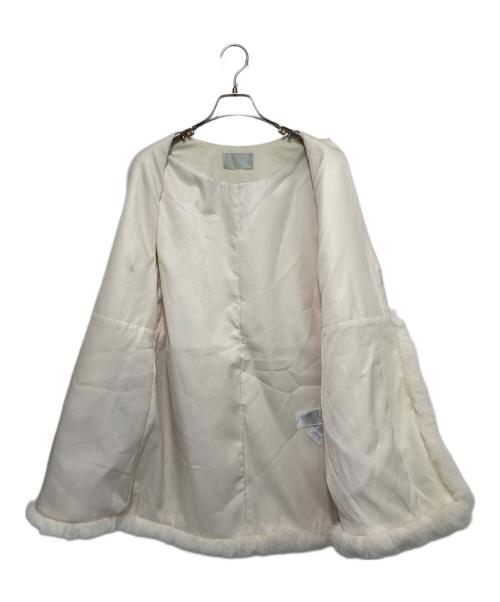 CELFORD（セルフォード）CELFORD (セルフォード) 裾ファーロングジレ ホワイト サイズ:Fの古着・服飾アイテム