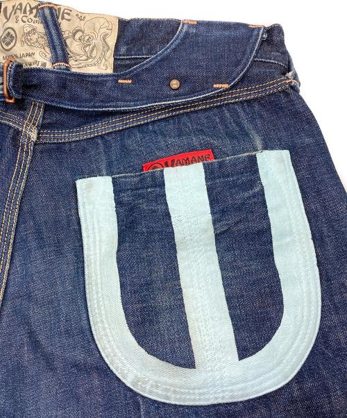 EVISU（エヴィス）EVISU (エヴィス) YAMANE (ヤマネ) Lot.1947 シンチバックデニムパンツ インディゴ サイズ:W34の古着・服飾アイテム